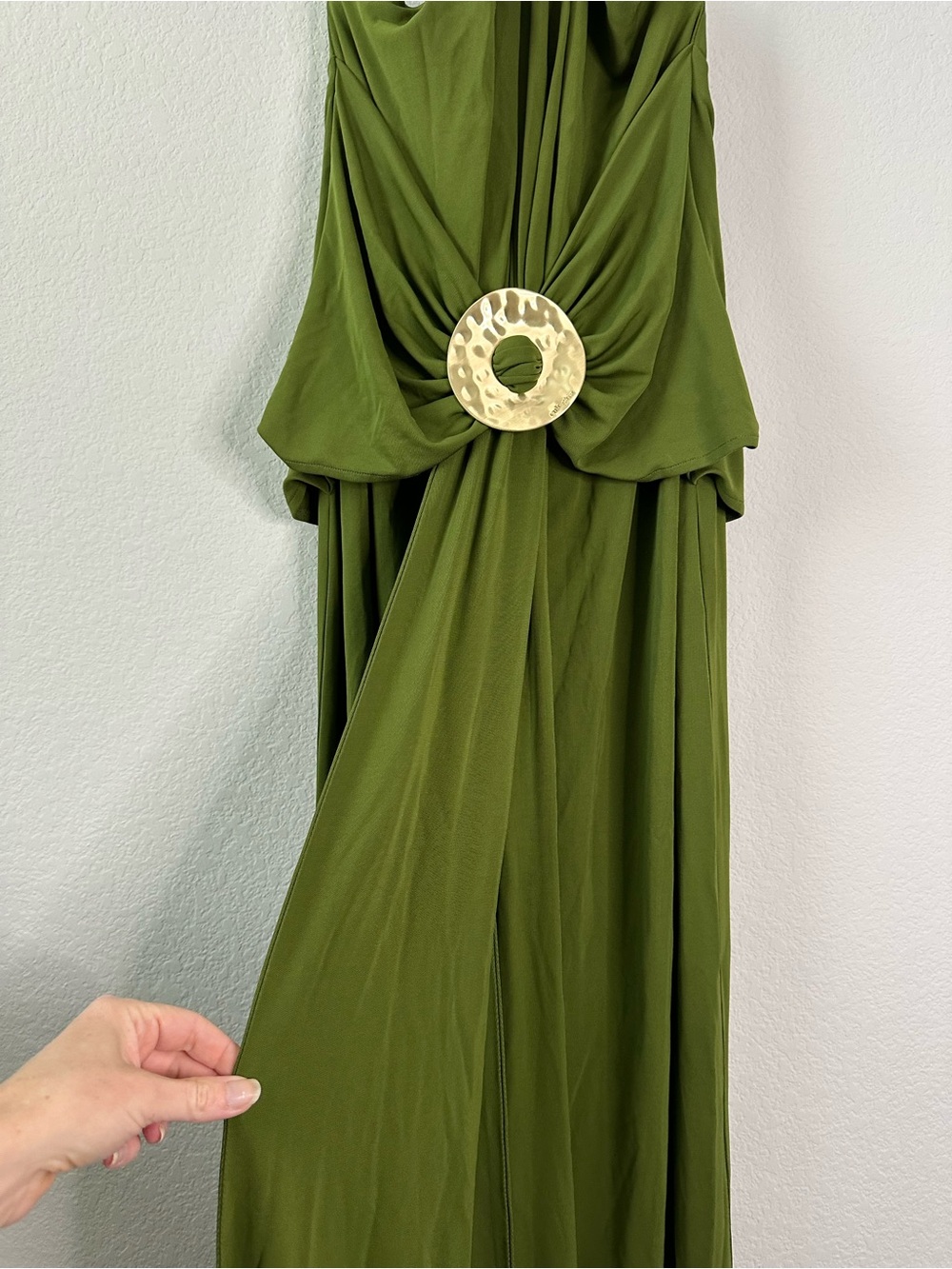 CULT GAIA Chi Maxi Dress Gown in Deep Pasture Green SZ L - Picture 4 of 9